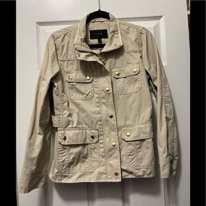 J. Crew Downtown Field Jacket, Tan, Size Small